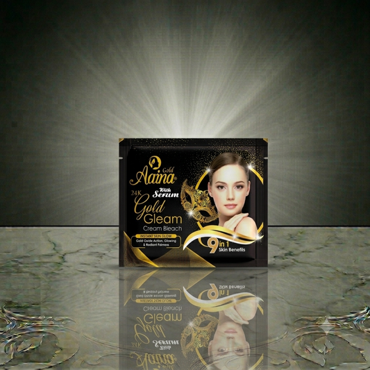 Aaina Gold 24K Gold Gleam Cream Bleach with Serum
