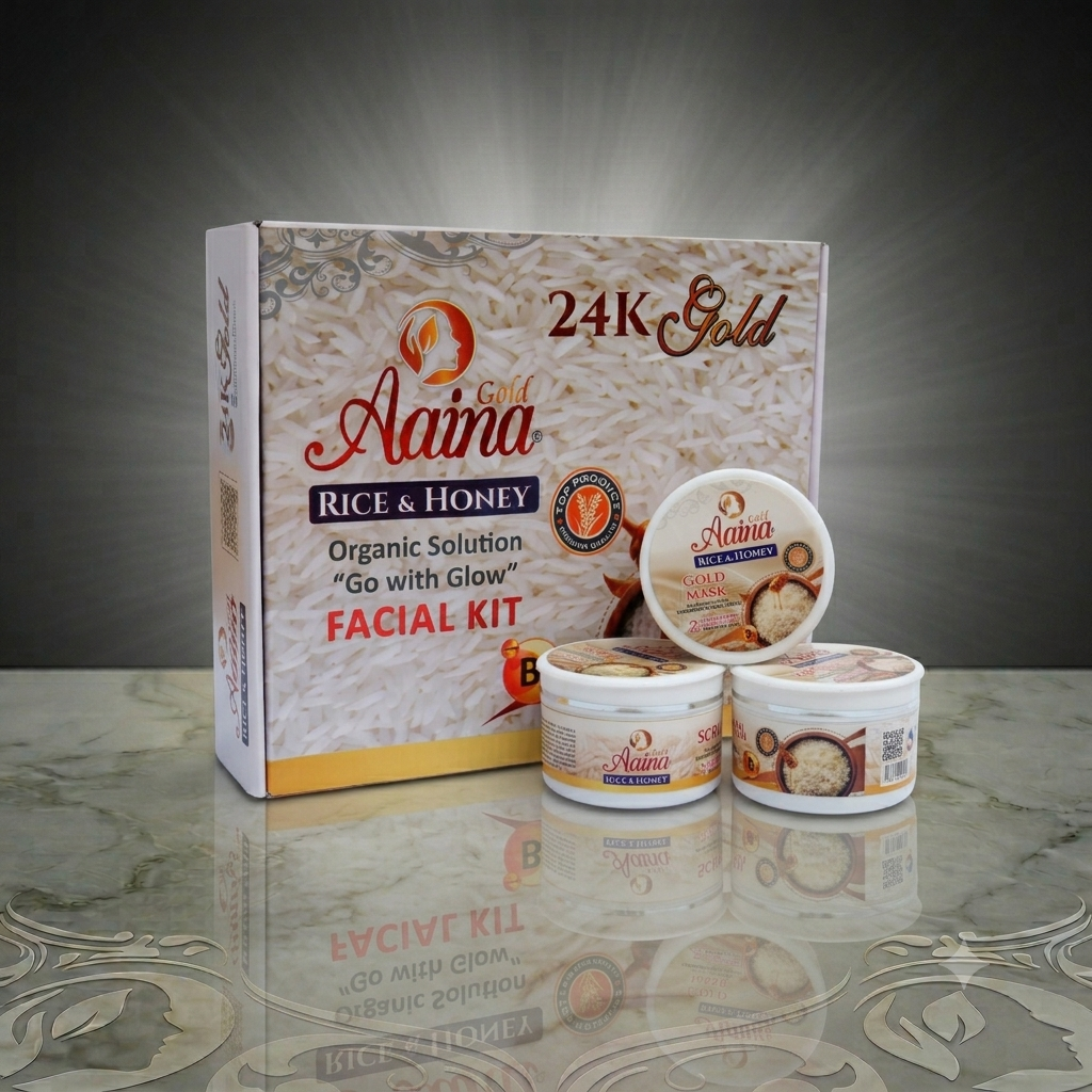 Aaina Gold Rice & Honey Facial Kit