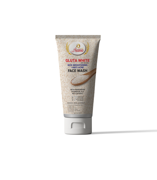 Aaina Gold Gluta White Rice Brightening + Anti Acne Face Wash